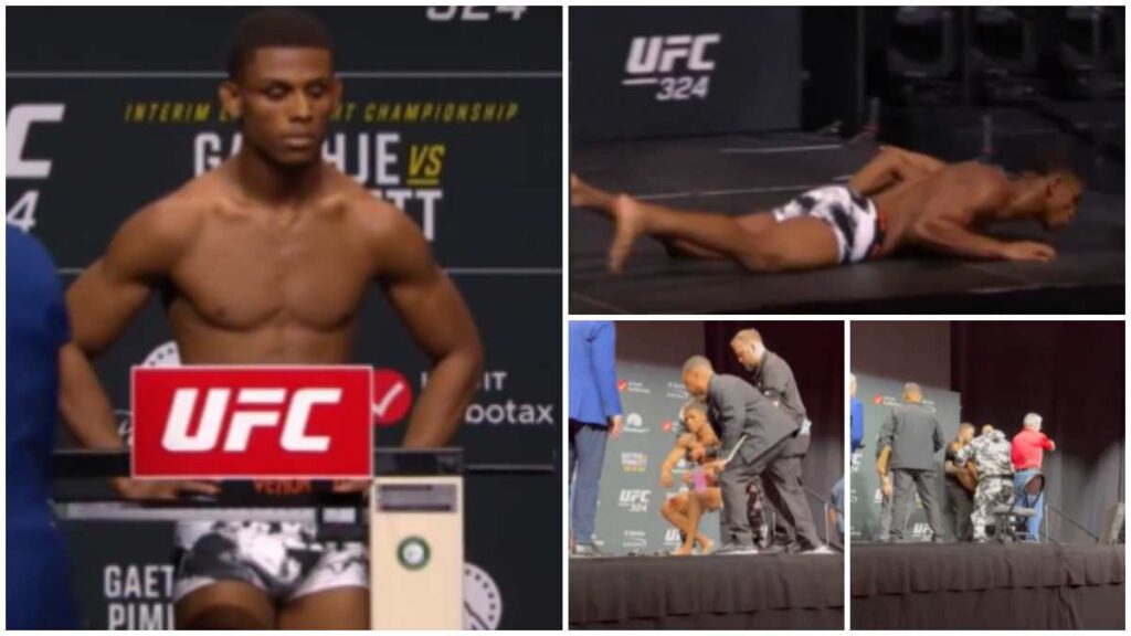 Cameron Smotherman se desmaya tras el pesaje de UFC 324