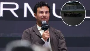 Checo Pérez prueba el monoplaza de Cadillac en Silverstone