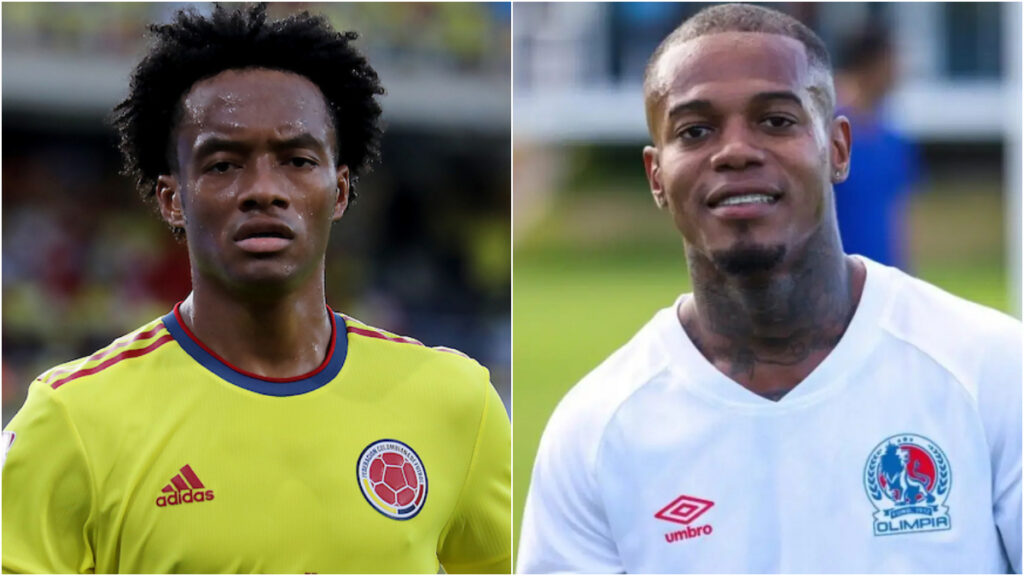 Juan Guillemo Cuadrado y Edwin Solano. - Vizzor Image y Prensa Olimpia.