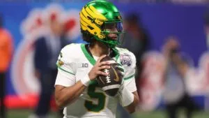 Dante Moore hace un 'Peyton Manning' y pasa del NFL Draft 2026 y los Jets