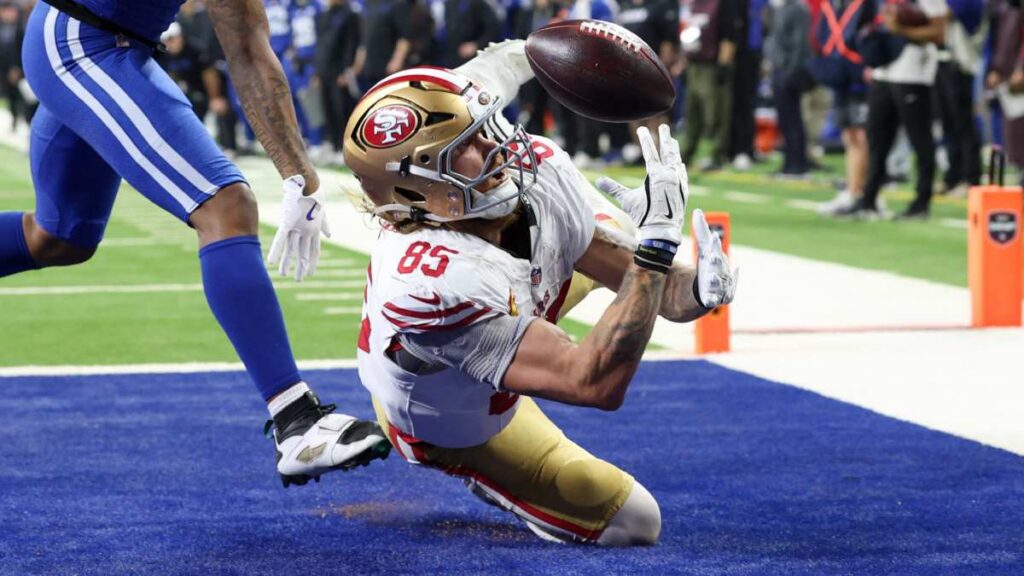 George Kittle durante el 49ers vs Colts NFL 2025
