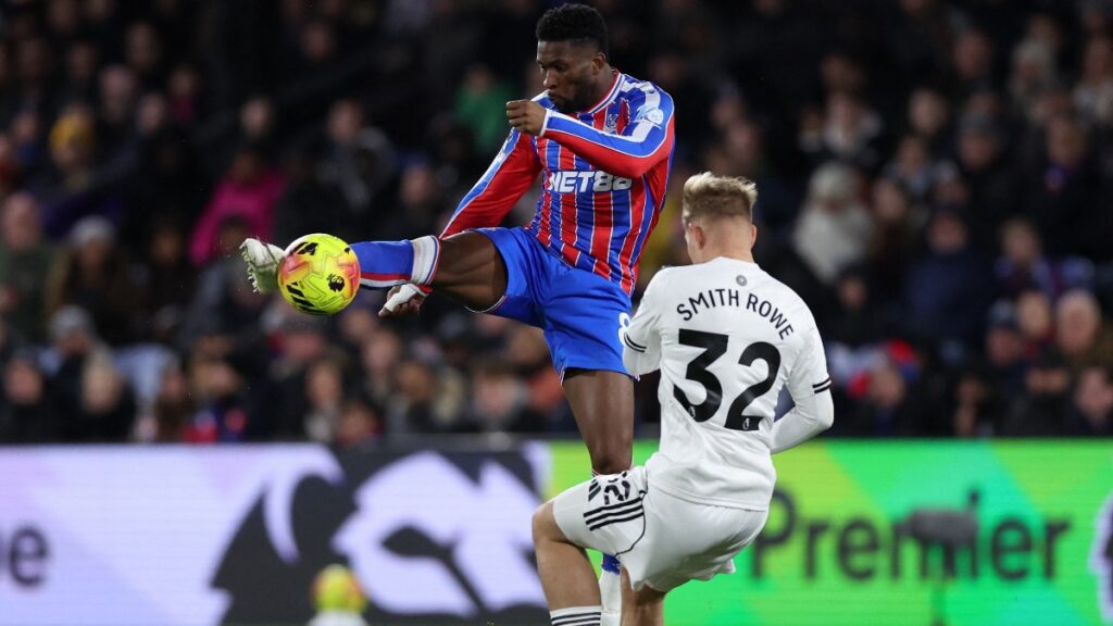 Jefferson Lerma fue titular en el empate a un gol entre Crystal Palace y Fulham.