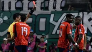 Todas las expulsiones de la Liga BetPlay 2026-I