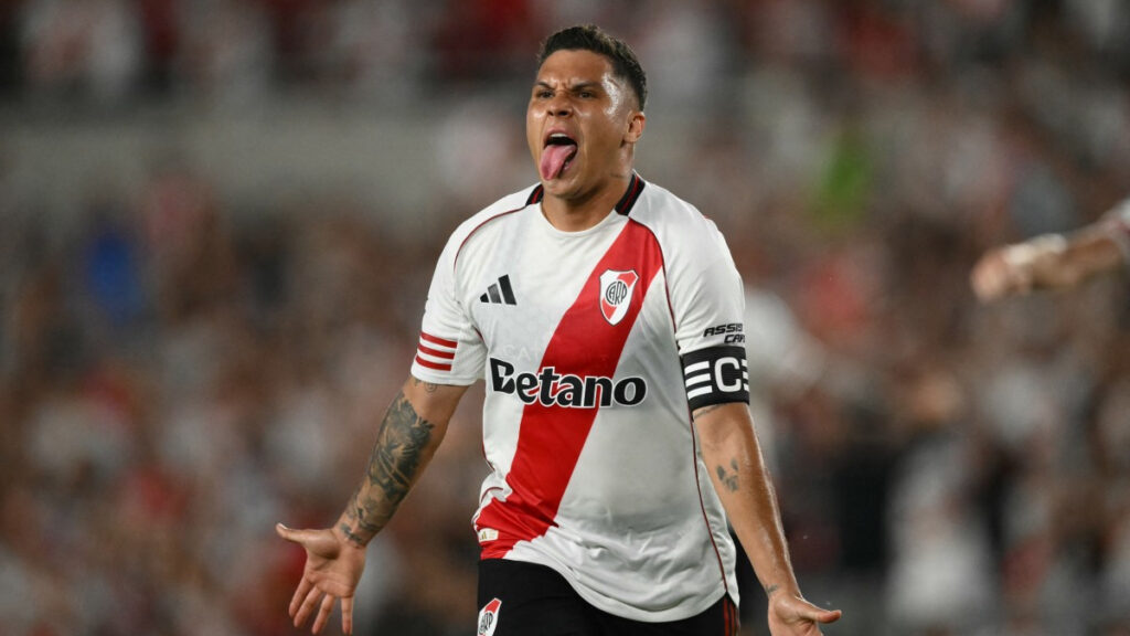 Juan Fernando Quintero celebra el gol. - Luis Robayo, AFP.