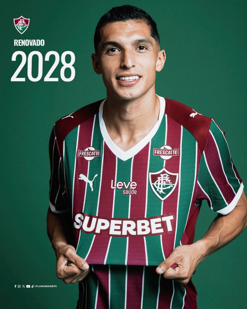 Fluminense le renovó el contrato a Kevin Serna hasta el año 2028.