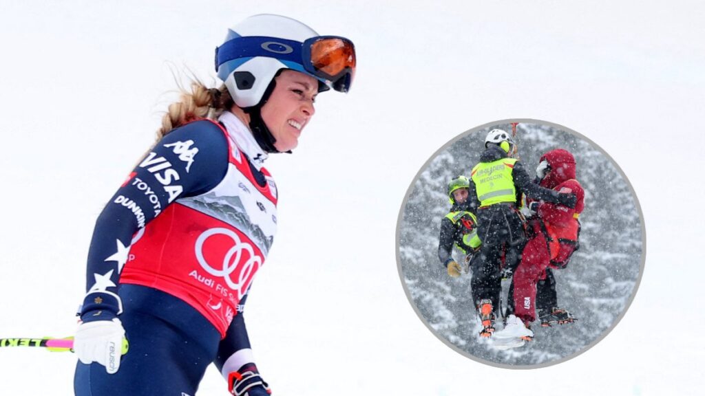 Lindsey Vonn sufre una fuerte caída a una semana de Milano Cortina 2026