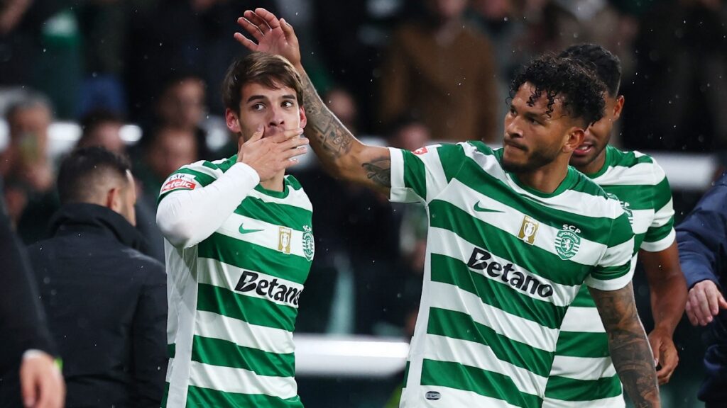 Luis Javier Suárez asistió para el último gol del Sporting de Lisboa ante Casa Pia