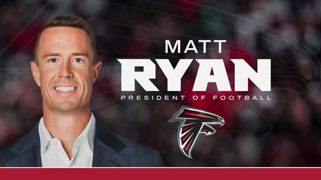 Matt Ryan regresa a los Falcons como presidente de operaciones