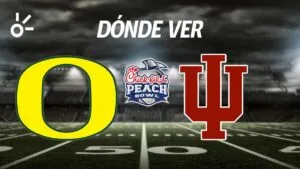 Oregon vs Indiana: horario y dónde ver el Peach Bowl del fútbol americano NCAA 2026