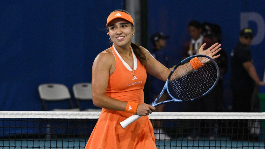 Camila Osorio, durante la final en Manila. - Ted Aljibe, AFP.