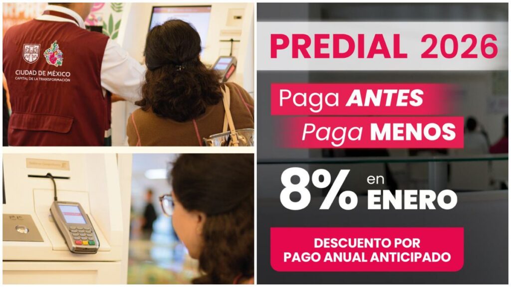 Durante el mes de enero, el Gobierno de la Ciudad de México ofrece descuentos para el pago del predial y el agua