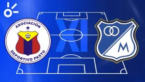 Posibles alineaciones de Deportivo Pasto vs Millonarios por la Liga BetPlay Dimayor 2026-I