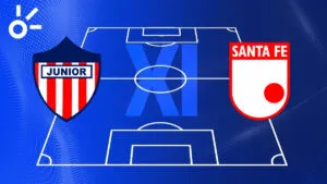 Alineaciones confirmadas de Junior vs Santa Fe por la Superliga BetPlay 2026