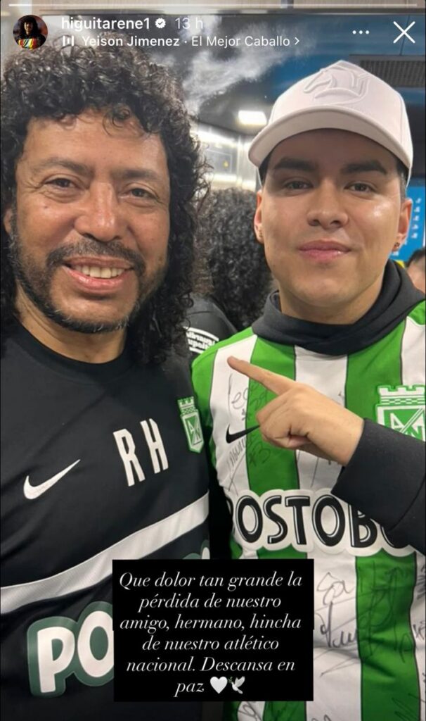 René Higuita se despide de Yeison Jiménez