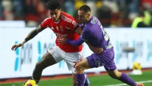 Richard Ríos vive su primera eliminación con la camiseta de Benfica