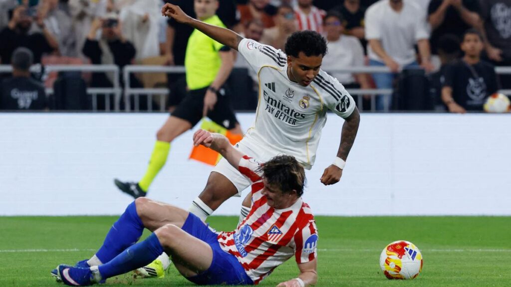 Rodrygo en el Atlético vs Real Madrid, semifinal Supercopa de España