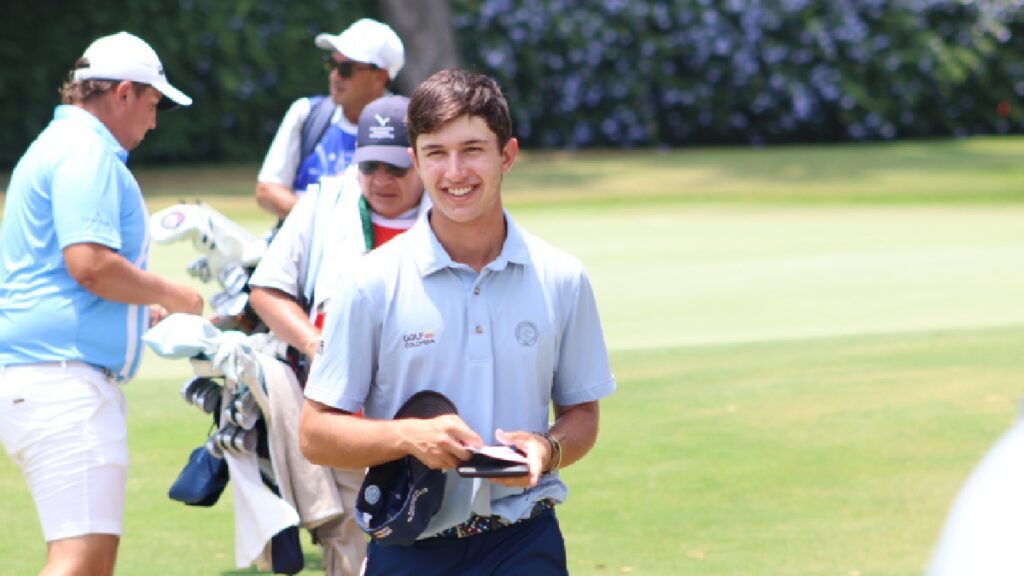El golfista colombiano, Tomás Restrepo, se metió entre los cinco mejores del LAAC