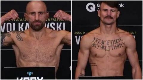 Volkanovski y Lopes cumplen con el pesaje para UFC 325