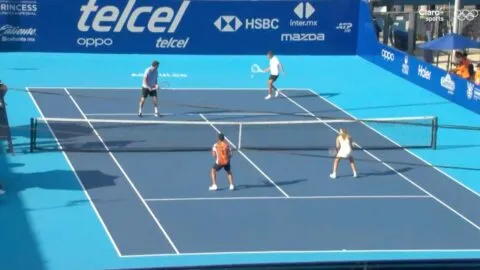 Celebridades y tenistas profesionales compiten en el Pro-Am del Abierto Mexicano de Tenis Telcel