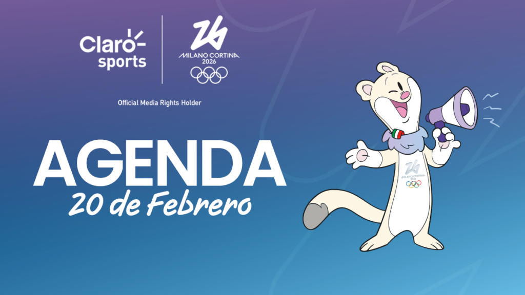 Agenda Milano Cortina 2026 hoy 20 de febrero: ¿Qué actividades hay y dónde ver en vivo?