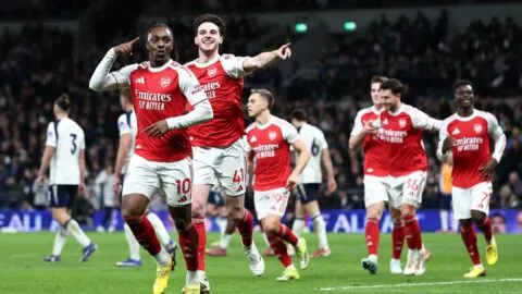 Dominio ‘Gunner’ en Londres: Arsenal arrasa el derby ante Tottenham y continúa de lider