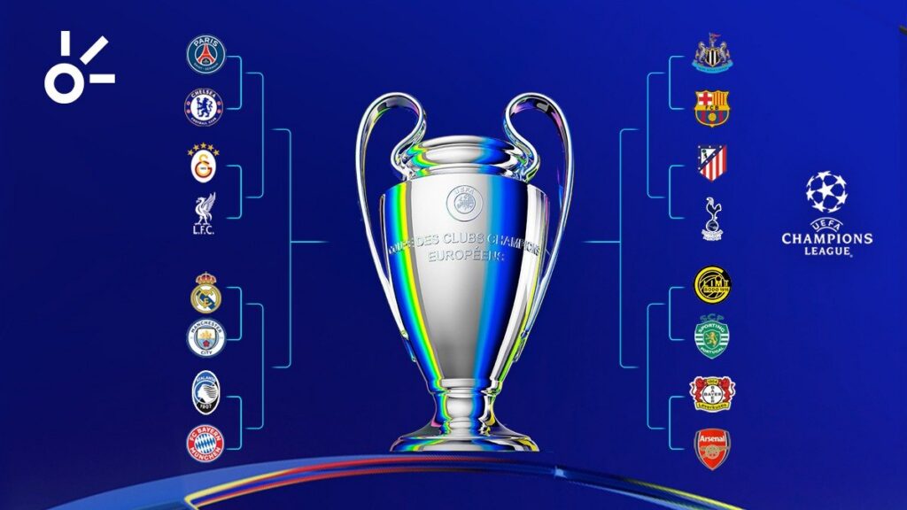 Después del sorteo, se definen los cruces de octavos de final de la UEFA Champions League