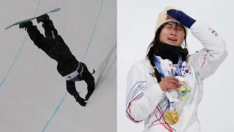 Choi Gaon supera a Chloe Kim y se lleva el oro pese a sufrir terrible caída en final de snowboard halfpipe