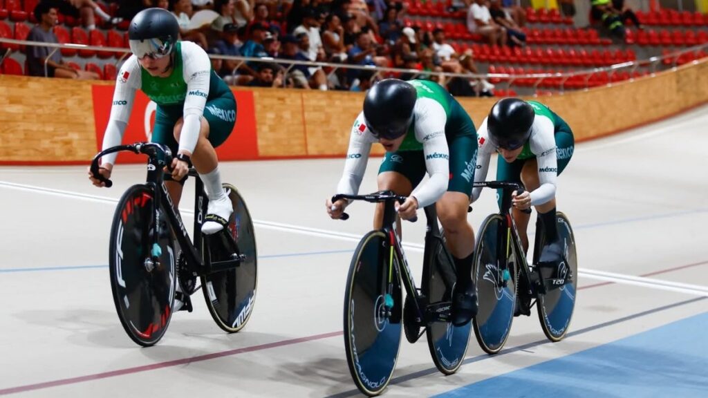 México gana oro en velocidad por equipos en el Panamericano de Ciclismo de Pista