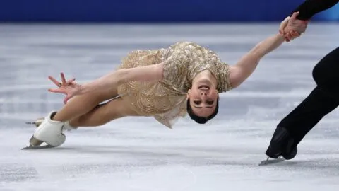 Deanna Stellato-Dudek y un debut olímpico de lujo: vestido de Oscar de la Renta de casi dos millones de pesos