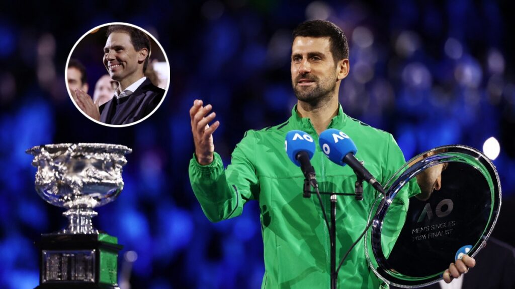 Novak Djokovic se rindió ante Rafa Nadal