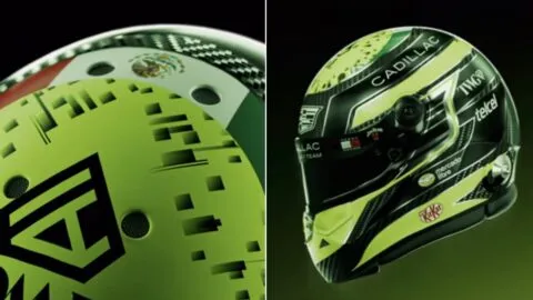 Checo Pérez revela el casco que marcará su regreso a la Fórmula 1 con Cadillac en 2026