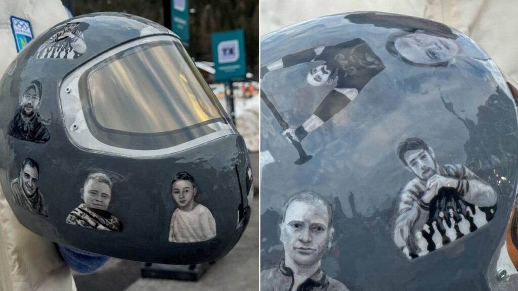 Vladyslav Heraskevych y su casco homenaje a Ucrania en Milano Cortina 2026