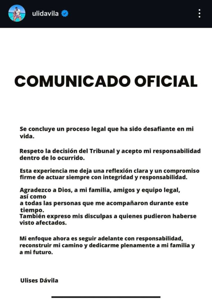 Ulises Dávila acepta responsabilidad y sanción por amaño de partidos