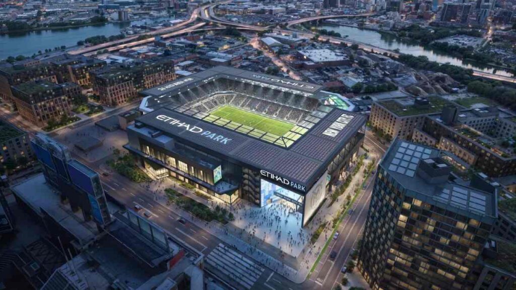 El proyecto del nuevo estadio del NYCFC, sede del fútbol de LA2028