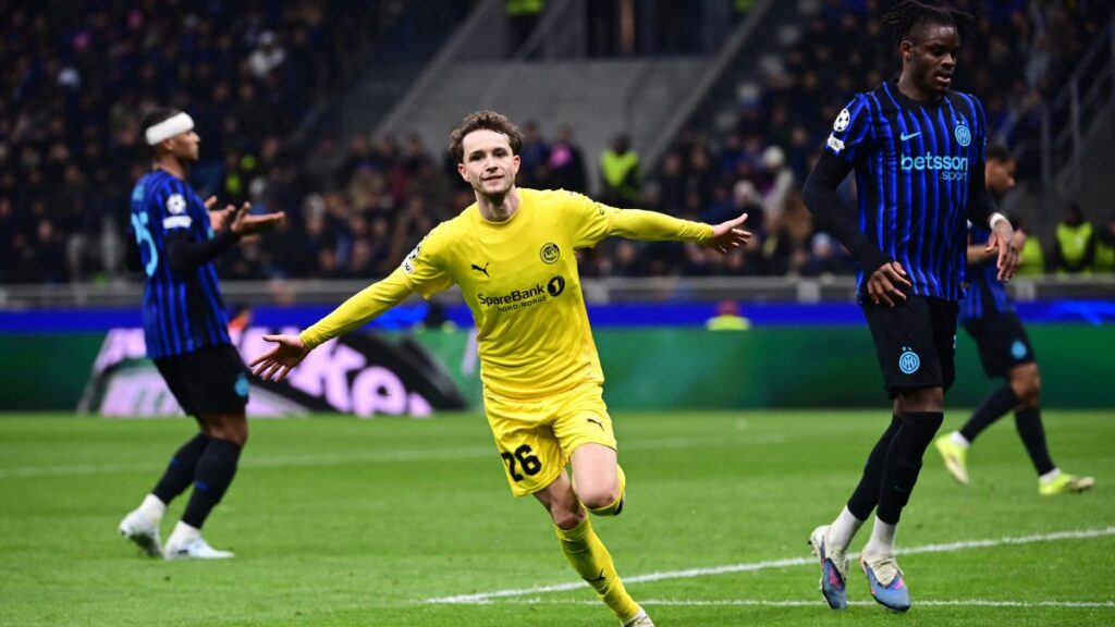 Bodo Glimt mantiene su buen paso en la Champions League y elimina al Inter