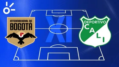 Posibles alineaciones de Internacional de Bogotá vs Deportivo Cali por la Liga BetPlay 2026-I