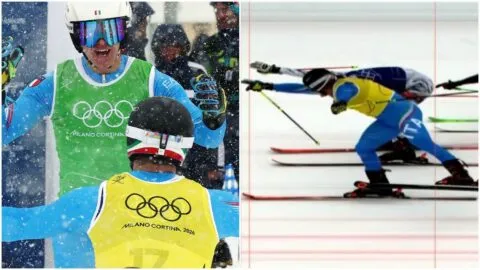 ¡Por un dedo! Italia hace un histórico 1-2 en esquí cross tras un foto finish dramático