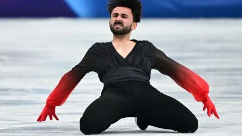 La pasión de Kevin Aymoz al ritmo del Bolero de Ravel en el programa libre del patinaje artístico