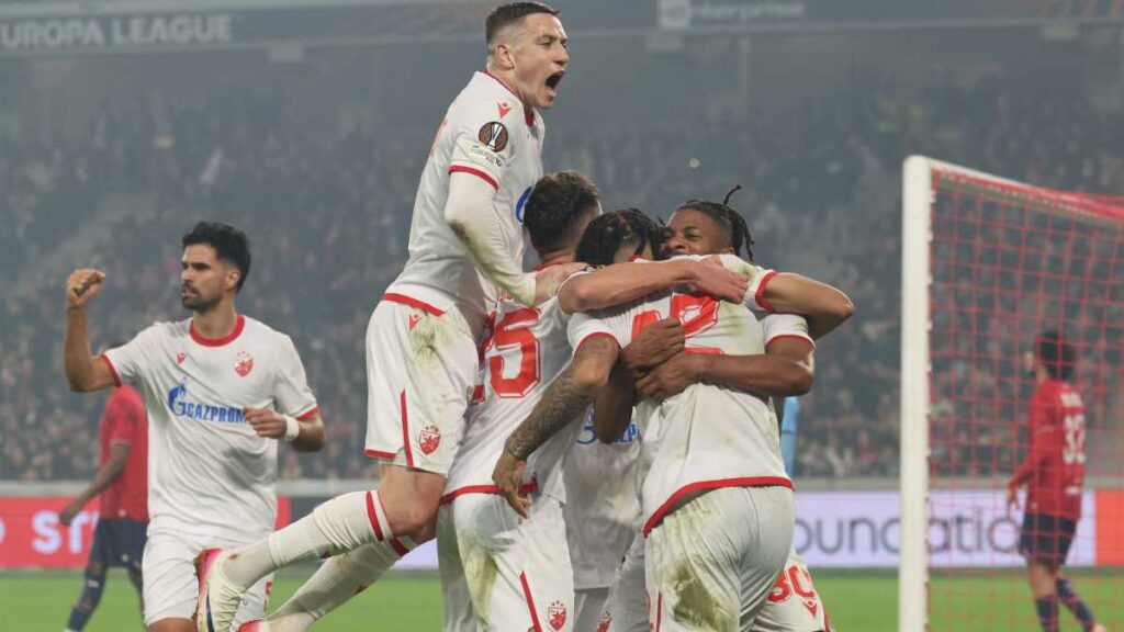 Estrella Roja vence al Lille en la ida del Playoff de la Europa League