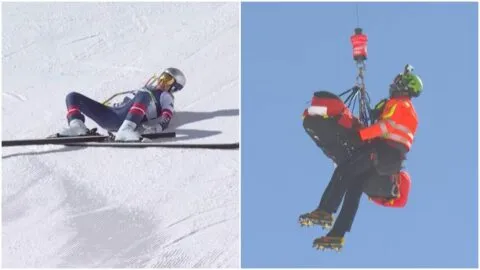 ¡Impactante! Lindsey Vonn sufre caída durante su participación en el esquí alpino de Milano Cortina 2026