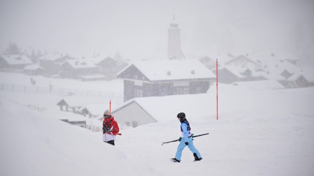 Una fuerte nevada modificó el calendario de dos disciplinas de los Juegos Olímpicos de Invierno Milano Cortina 2026.