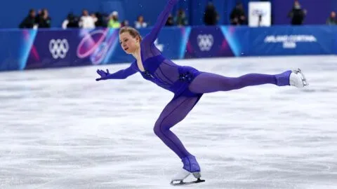 'Escalera al cielo' y a la final olímpica: Lorine Schild patina con música de Led Zeppelin