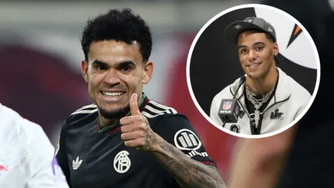 Luis Díaz, un hincha de Christian González y los Patriots en el Super Bowl