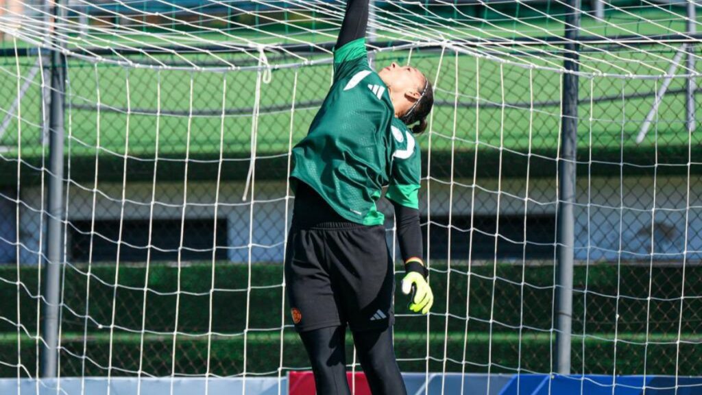 Luisa Agudelo en el Sudamericano sub 20.
