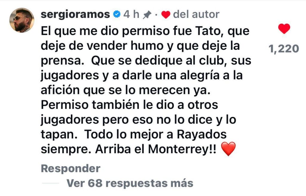 Sergio Ramos responde crítica del Tato Noriega por su participación en los Latin Grammy