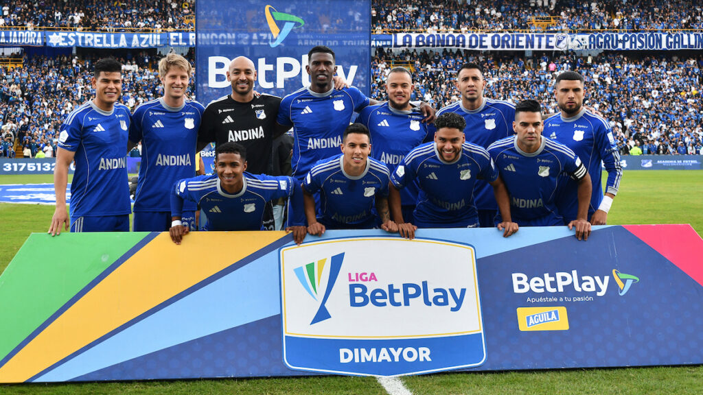 Jugadores de Millonarios, en un partido. - Vizzor Image.