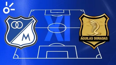 Posibles alineaciones de Millonarios vs Águilas Doradas por la Liga BetPlay 2026-I