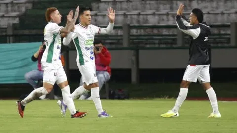 Dayro Moreno, 'rey de reyes' en la victoria de Once Caldas ante Boyacá Chicó