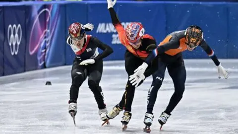 Highlights del patinaje de velocidad en pista corta en Milano Cortina 2026: resultados de los 1,000m varonil