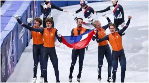Highlights patinaje de velocidad de pista corta en Milano Cortina 2026: resultados de la final 5000m relevos varonil
